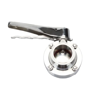 Manufacturer Direct Sales Wholesale Stainless Steel Manual Butterfly Valve 2-inch Port Size Water Media 1-year Warranty