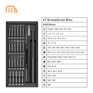 50-in-1 Steel Multibit Screwdriver Set DIY Grade with Customizable OEM Support Includes Case