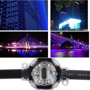 24V IP68 Waterproof RGBW WS2811 Pixel LED Point Lights for Outdoor Christmas Holiday Decoration with PC Material