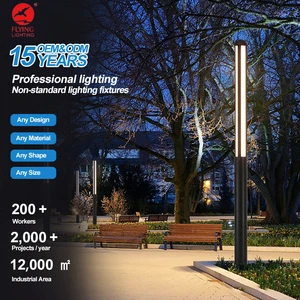 Factory Price Post Lamp Villa Patio Pillar Lights Decorative Garden Pathway Landscape Lighting Courtyard High Pole Top Lantern