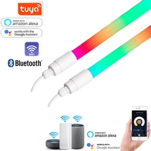 Google Home Alexa RGB+W 3000K 4000K T8 TUYA WIFI APP IC RGBW Fluorescent LED Tube Light with on off Switch US EU UK AU Plug
