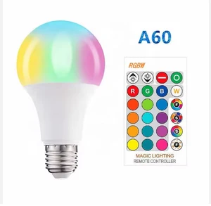 E27 RGB LED Bulb Light 9W 12W 15W 20W 110V 220V RGB Lampada Changeable Colorful RGBW LED Lamp With IR Remote Control+Memory Mode