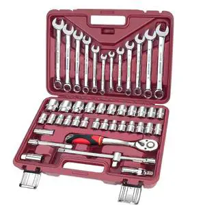 Steeltreks Hardware Tool Sets New 44 Piece Mechanic Tools Full Automotive Auto Repair Set Diy Wrench Socket Hardware Tools Sets
