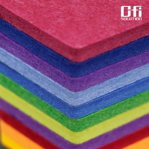 OEKO-TEX Standard 100 Soundproof Polyester Acoustic Ceiling Panel PET Panel Decorative Wall Ceiling