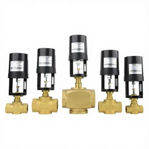 Ningbo Factory Two-Way Electric Threaded Brass Valve 24V Water Control Valve Body