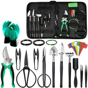 Newest Multifunctional 24-Piece Ergonomic Stainless Steel DIY Japanese Style High Quality Garden Tool Set Garden Accessories