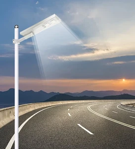 100W All in One Heavy Duty Streetlight Waterproof Outdoor Road Lamp Big Solar LED Street Light