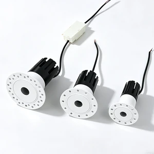 Trimless Ceiling Spotlight Aluminum Anti-glare Round LED Down Light 5w 7w 9w 12w 15w Recessed Small Downlight for Home Hotel