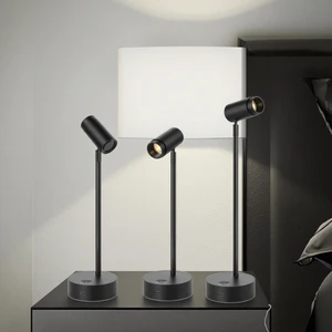 OEM Custom Modern Portable Wireless Charging LED Desk Lamp Rechargeable Adjustable Touch Control Battery Powered Office Desk