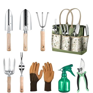 Garden Tools 9 Piece Garden Trimming Tools 9 Piece Lawn Hand Tool Set Shovel, Rake, Scissors, Watering Can Garden Supplies