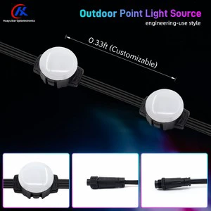 Outdoor Waterproof IP67 LED Point Light Source for Exterior Wall, Bridge, and River Landscape Lighting 12V Point Light Source