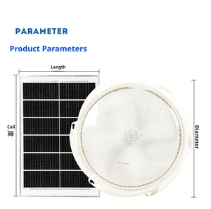 Direct Factory Sale LED Solar Ceiling Light Outdoor Use IP65 Rated Dimmable 50W-300W 3-Year Warranty CRI 80 3000K/4000K/6000K