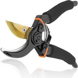 8 Inch Bypass Pruning Shears Garden Scissors Professional Hand Pruner Tool For Tree Branch Cutting Plant Care Outdoor Gardening