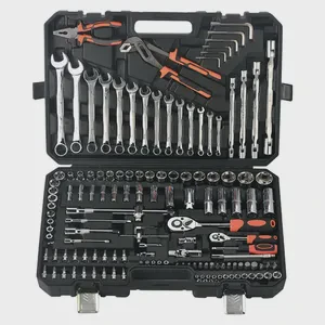 High Grade Car Repair Hand Tool Combo Kit Mechanic Tools Automotive 3/8 Socket Tool Box Set
