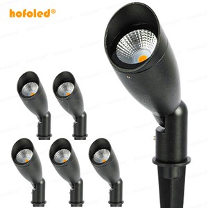 Hofoled Aluminum Pathway Spotlight Garden Landscape Lighting Adjustment Outdoor Tree Uplight With Stakes