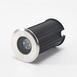 LED Outdoor Waterproof Embedded 3w Mini Foot Stainless Steel DC24V Underground Light