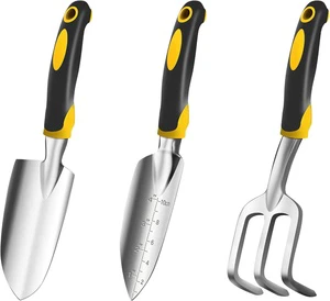 Garden Tool Set Aluminum Alloy Steel Hand Tool Starter Kit for Outdoor Heavy Duty Gardening Work