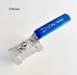 KLION SS316 Stainless Steel Manual Ball Valve DN6-DN100 1 1/4
