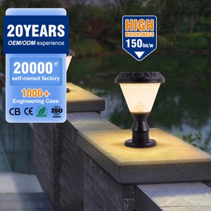 High Quality Energy Saving Modern Outdoor Garden IP65 Waterproof ABS Pathway Decoration 10W Led Gate Solar Lawn Lamp