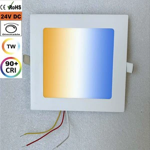 Benory 24v Dali Loxone Smart Home Led Panel Lights Knx Gvs Tuya Zigbee Cct 2000-6000k Pwm Dimmable Square Round Ceiling Light