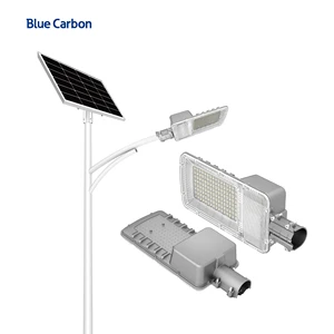 Blue Carbon Wholesale High Quality Solar Lamps Solar Street Light Aluminum 30W Led Lights with Remote