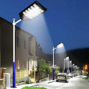 High Quality Outdoor Solar Street Lamp Road Use ABS Waterproof IP65 600W 800W 1000W All-in-One LED Dimmable 2-Year Warranty