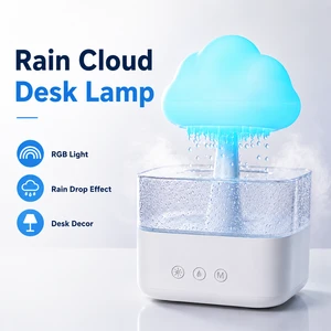Modern LED RGB Decorative Table Lamp USB Rechargeable Button Control Bedside Desk Ambient Light for Bedroom Home Decor