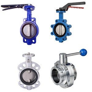 Wholesale Manual Sanitary Flanged Butterfly Valve Cast Iron Seat Wafer Style 4