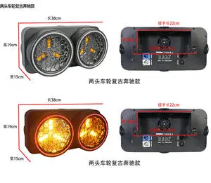 Retro Spotlight with Double Eye Effect Light for Stage Performances Disco Club Wedding