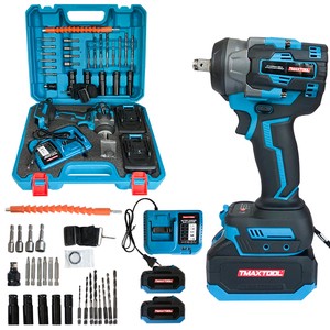 Combination Power Wrenches Toolbox Multi Function Wrench Set Tools Household Repair Electric Cordless Impact Wrench Tool Set
