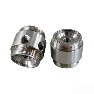 Custom Stainless Steel Precision Machining Valve Body | CNC Turned Hydraulic Valve Block