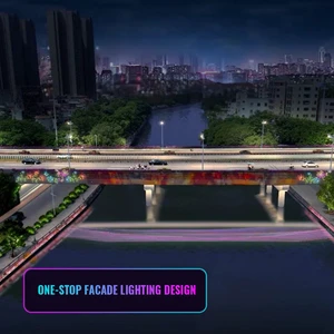 Custom Lighting Design Facade Lighting Solution Exterior Outdoor Bridges Stage Light Bridge Building Decoration Landscape Light