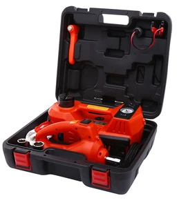 CE ISO Portable DC12V 3tons LED Light Auto Multifunctional Electric Car Hydraulic Jack and Impact Wrench ROGTZ TYTZ02