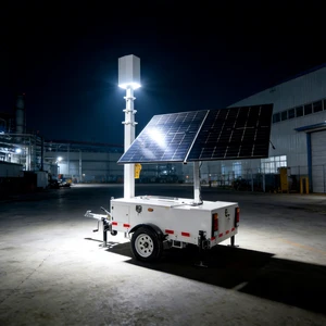 Customize 9M Mobile High Mast LED Solar & Diesel DC IP66 Landscape Garden Construction Lighting Tower