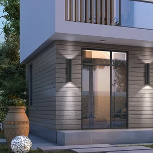 Modern Customized Outdoor up and Down Wall Lamp Ip65 Waterproof Aluminium Smd Surface Mounted Led Wall Lights