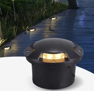 3W 4 Side Emitting LED Buried Underground Light IP67 Deck Courtyard Step Garden Spotlight View Sidewalk Floor Inground Lamp