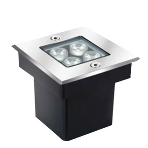 Outdoor Waterproof 25W LED square Floor Tile Light IP68 Park Garden Recessed Induction Luminescent Underground Lamp Buried Light