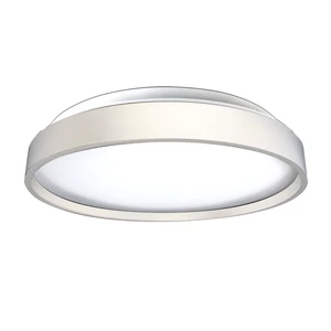 LED Modern Steel Acrylic Flush Mount Ceiling Light Fixture 20W AC 110V Warm White 3000K Round