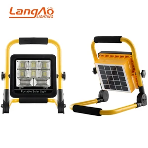 Heat Resistant Landscape Outdoor Garden Lighting Waterproof IP65 50/100W Built-in Flash Solar LED Flood Light Portable USB