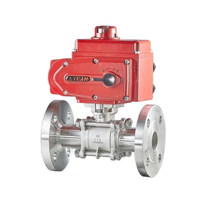 Factory Wholesale Electric Motorized Stainless Steel Flange Connection Ball Valve DN40 OEM Customized Water Control PTFE Sealing
