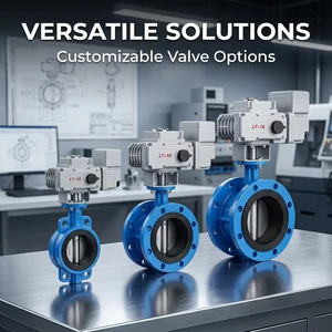 DN50-DN500 1.6Mpa Working Pressure OEM Custom Intelligent On-off and Regulating Wafer Electric Butterfly Valve