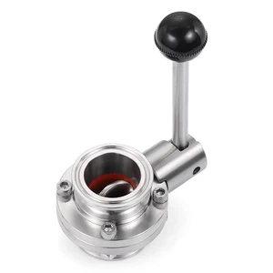 Professional Customized Sanitary Grade Quick Connect butterfly Valve Suitable For Multiple Fields