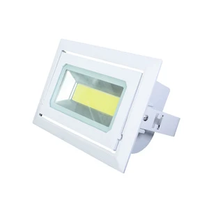 High Brightness Outdoor LED Floodlight Garden Advertising Project Corner Downlight 30W 40W Ceiling Light Rotatable COB IP Rated