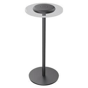 RGB Colorful LED Desk Lamp Round Rechargeable Table Lamp for Bedroom Eye-Caring Dimmable Light with Ambient Glow for Home Office
