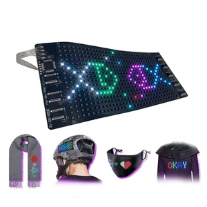 LED Flexible Display Soft Screen Phone APP Control Li-Battery Rechargeable Scrolling Text LED Sign Display Panel