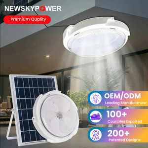 Premium Quality Solar Ceiling Light With Remote Control And LiFePO4 Battery Perfect For Gazebos Corridors Balconies Indoor Use