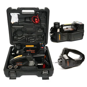 Electric Car Lift Jacks 3ton Hydraulic Floor Jack and Impact Wrench for Tire Change