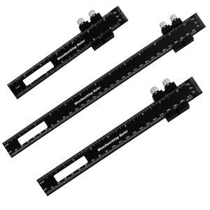 Hole Scribing T-type Woodworking T Track Other Tools t 3 Pieces Wood Working Ruler Set