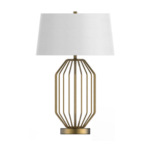 Modern Drum Shade AC Powered E26 LED Nightstand Table Lamp for Hotel Guest Rooms- Listed Staybridge Suites 7.0 Collection