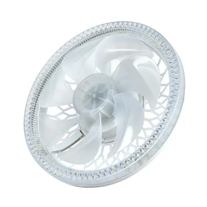 Intelligent Silent Dimming Light Remote Control E27 Smart Lighting Wholesale Commercial LED Ceiling Fans Lamp Home